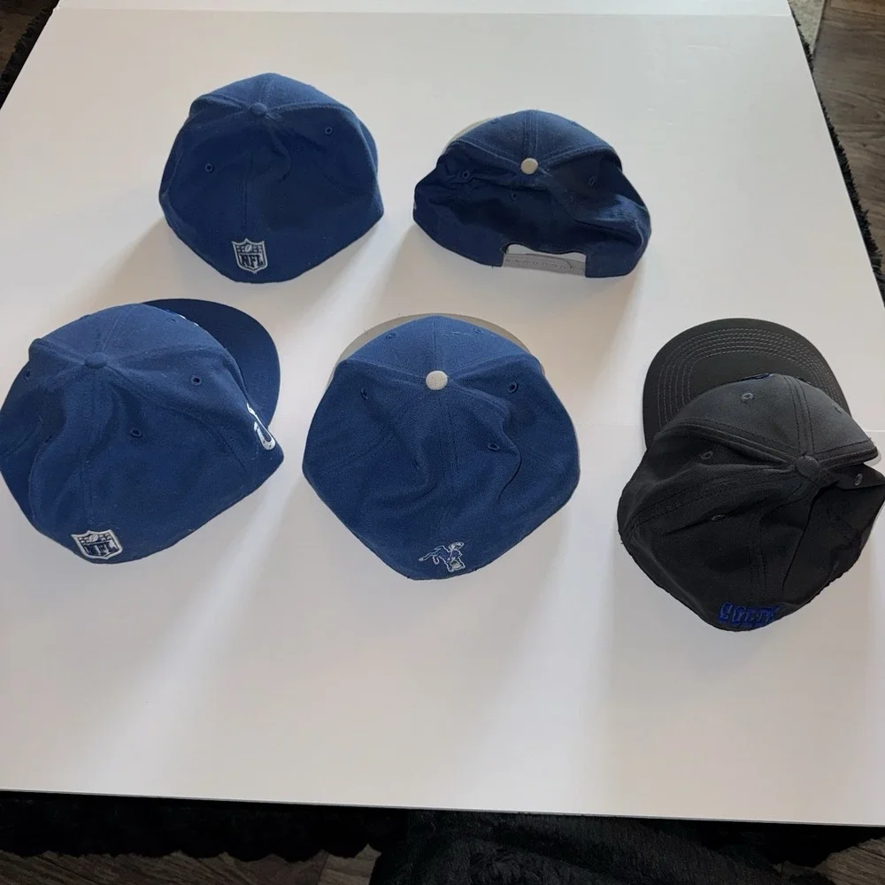 Indianapolis Colts NFL Hat Cap Lot New Era 7 1/2 Football Officially Licensed